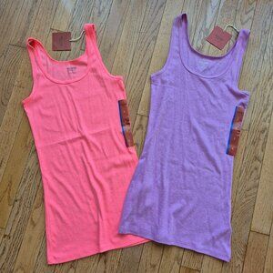 Mossimo Supply Co. Set of 2 Target Ribbed Tank Tops Women's Large